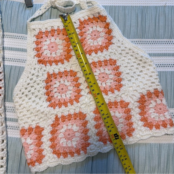 Pink Lily Crochet Tank and Skirt set. Size Small - Picture 6 of 11